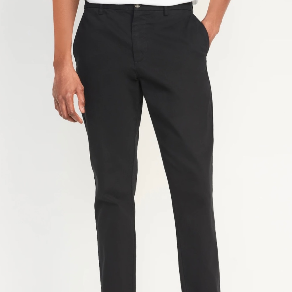Old Navy Slim Chino Pants In Black